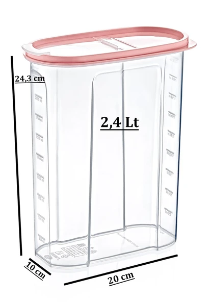 Kapaklı Mama Saklama Kabı 2,4 LT - Resim 3