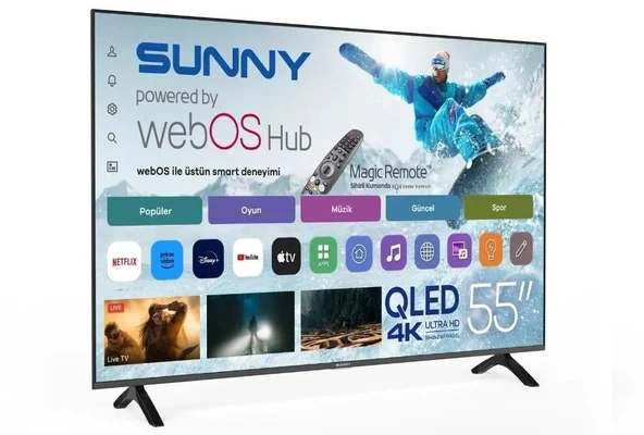 SUNNY TV SN55QMN252-0276 55" QLED ULTRA HD 4K WEBOS - Resim 4