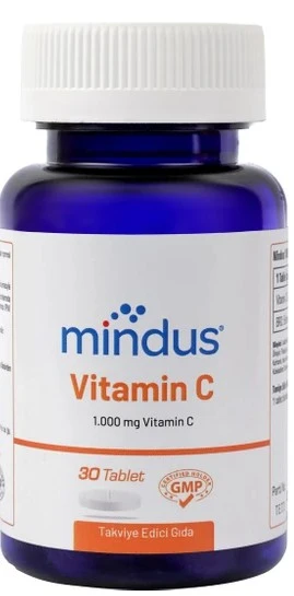Mindus Vitamin C 1000 30 Tablet ürün görseli 1