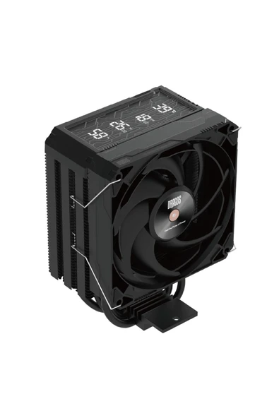 DIGITAL Isı Göstergeli 4 Isı Borulu 3000RPM 220W Intel & AMD Siyah Kule Tipi CPU Soğutucu ürün görseli 1