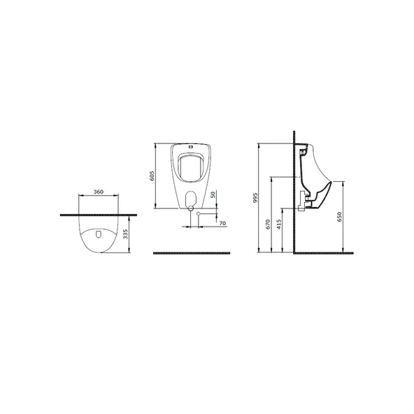 Bocchi Tao Arch Pisuvar Arkadan Su Girişli Mat Yasemin 1383-007-0131 - Resim 2