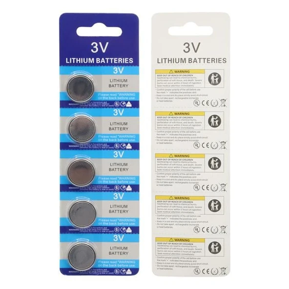 Powermaster PM-9535 CR2016 3 Volt Lityum Para Pil (5 Li Paket) - Resim 3