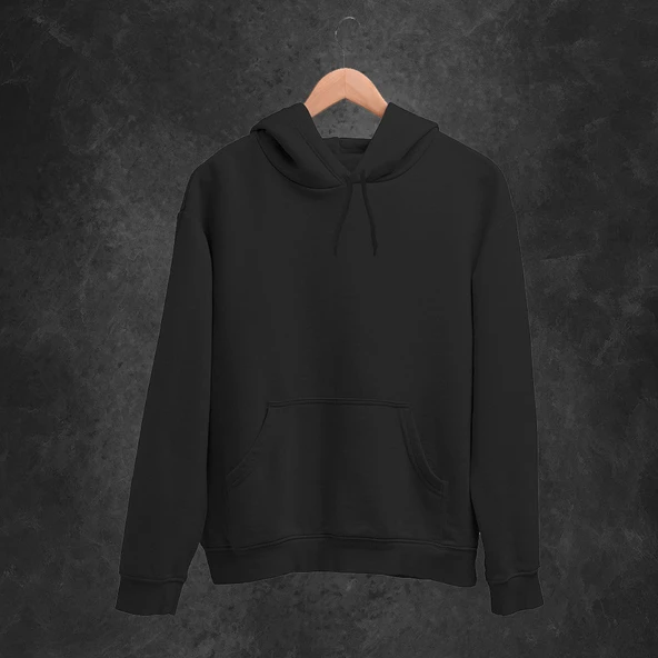 5'li Kışlık Unisex Kapşonlu Sweatshirt Seti (Siyah, Füme, Kahverengi, Camel, Krem) - Resim 6