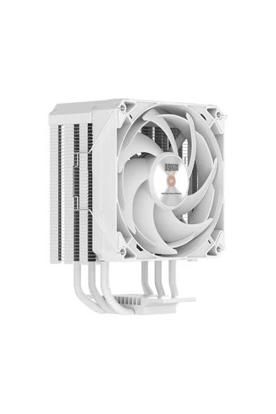 DIGITAL Isı Göstergeli 4 Isı Borulu 3000RPM 220W Intel & AMD Beyaz Kule Tipi CPU Soğutucu - Resim 4