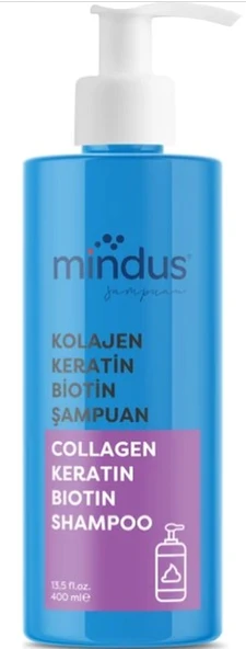 Mindus Kolajen & Keratin & Biotin Şampuan 400 ml ürün görseli 1