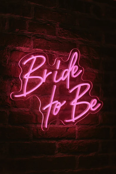 Magnetfoto Bekarlığa Veda Konsept Neon Tabela – Bride to Be ürün görseli 1