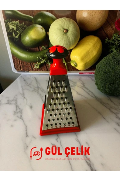 Gül Çelik Piramit Rende Paslanmaz Çelik - Resim 4