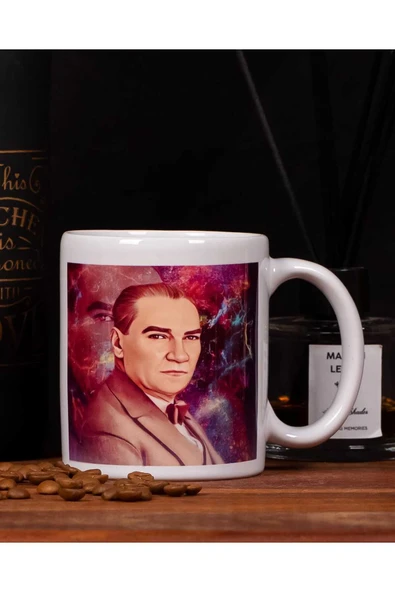 Anka Toptan Promosyon Dekoratif Şık Kupa Bardak, Atatürk Baskılı Kupa Bardak, Kişiye Özel Tasarımlı Kupa Bardak ürün görseli 1