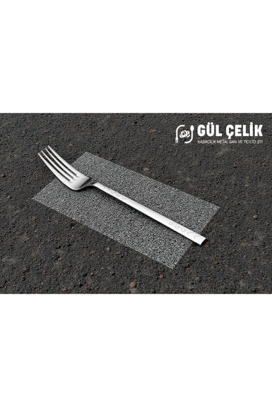 Gül Çelik Gül-Çelik Çatal Kaşık Seti 30 Parça 6 Kişilik Boncuk 18/0 Kalite - Resim 6