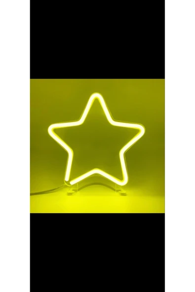 Magnetfoto Yıldız Mini Neon Lamba 20x20 cm – Dekoratif LED Neon Işıklı Gece Lambası ürün görseli 1