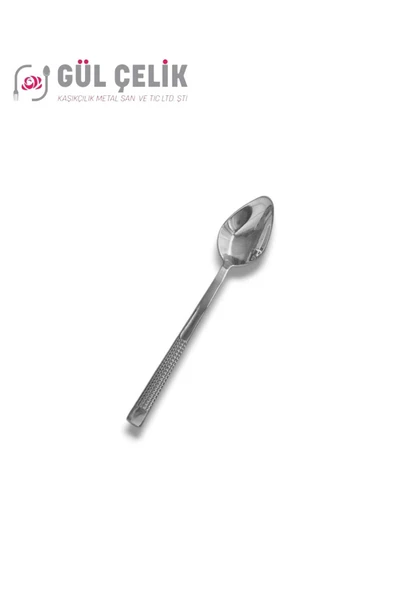 Gül Çelik 30 Parça 6 Kişilik Çatal Kaşık Seti Hasır Model Kutulu 18/0 Kalite - Resim 8