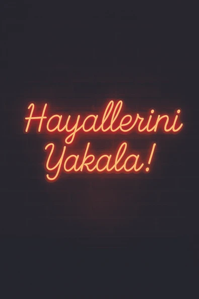 Magnetfoto Hayallerini Yakala! Kırmızı Neon LED Tabela ürün görseli 1