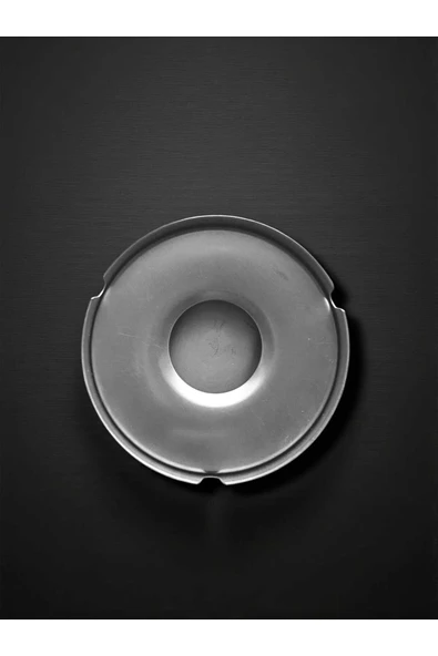 Gül Çelik Yuvarlak Kapaklı Küllük Paslanmaz Çelik - Resim 3