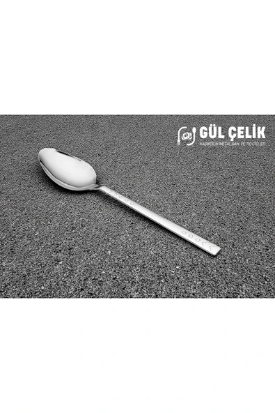 Gül Çelik Gül-Çelik Çatal Kaşık Seti 30 Parça 6 Kişilik Boncuk 18/0 Kalite - Resim 3