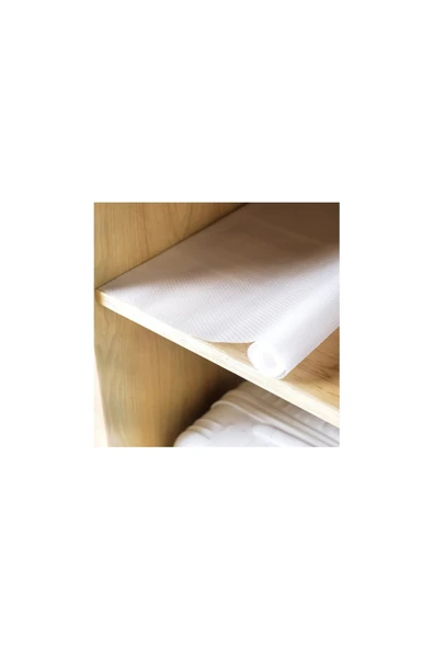 Gül Çelik Eva 10 Metre Şeffaf Raf Örtüsü Dolap Ve Çekmece Içi Kaymaz Kaydırmaz Örtü-45x10 Mt - Resim 3