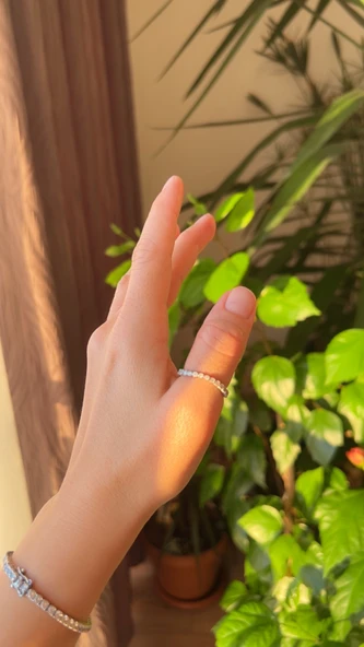 925 ayar gümüş yüzük 18 no - Resim 2