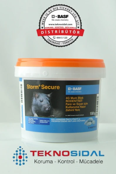 Storm Secure Fare Ve Kemirgen Zehiri | 1 Koli 40x150g | Distribütör Garantili | Orijinal Ürün - Resim 3