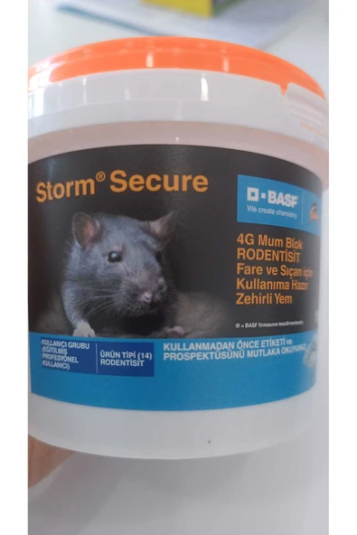 Storm Secure 4 G Mum Blok 150 G (KEMİRGEN,FARE) MUM BLOK - Resim 2