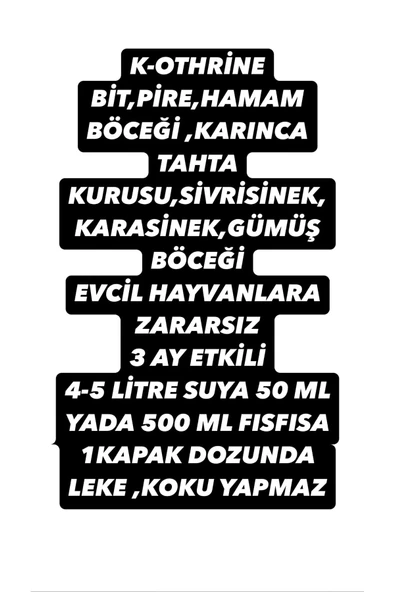 K Othrine 500ml Kullanıma Hazır Sprey Bit Pire Hamamböceği Karınca - Resim 2
