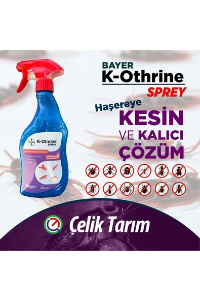 K Othrine 500ml Kullanıma Hazır Sprey Bit Pire Hamamböceği Karınca ürün görseli 1