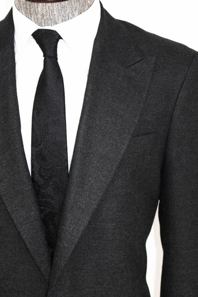 Desensiz Slim Fit Spor Füme Erkek Ceket - Wessi - Resim 2