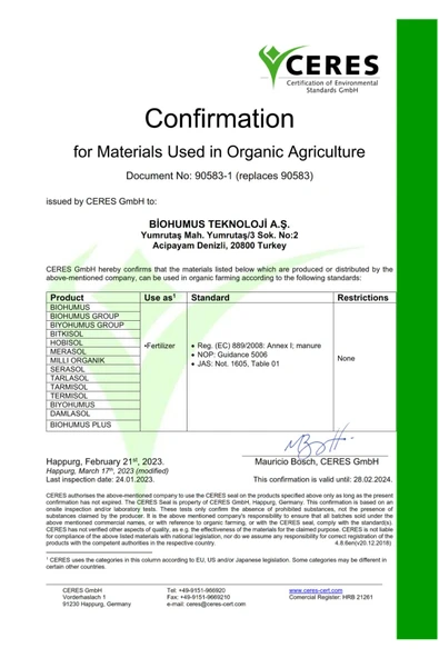 Organik Gübre 25 Kg Dörtlü - Resim 2