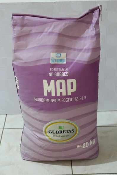 Yüksek Fosfor Içeren Toz Gübre Monoamonyum Fosfat 12-61-0 Map - 25 Kg - Resim 2