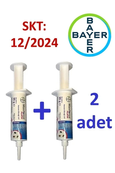 2 Adet Maxforce Platin Hamam Böceği Jeli Kokusuz Böcek Ilacı Jel ürün görseli 1