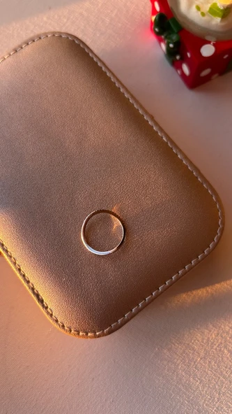 925 ayar gümüş yüzük taşlı 6 no - Resim 2