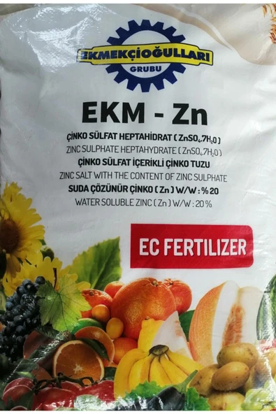 Ekmekçioğlulları Çinko Sülfat Heptahidrat 25 kg - Resim 2