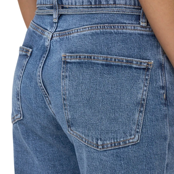 Kadın Yüksek Bel Dar Kesim Jeans 15347668 - Resim 5