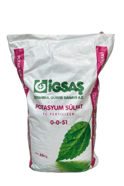 Potasyum Sülfat %51 Toz Suda Çözünür Damla Sulama Yaprak Gübresi 25 kg ürün görseli 1