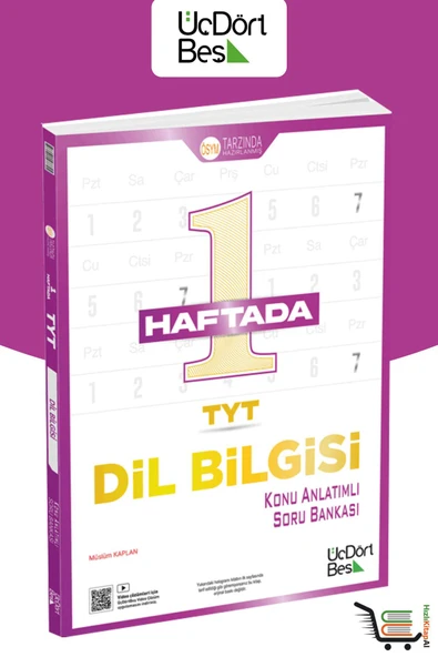 345-1 (Bir) Haftada TYT Dilbilgisi Konu Anl.Soru Bankası