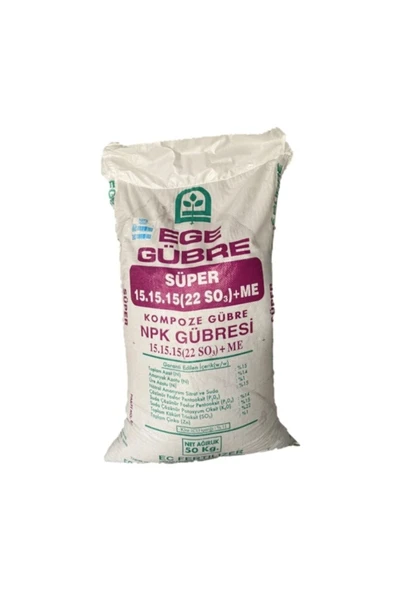 15 15 15 Süper Kompoze Gübre 50 Kg ürün görseli 1