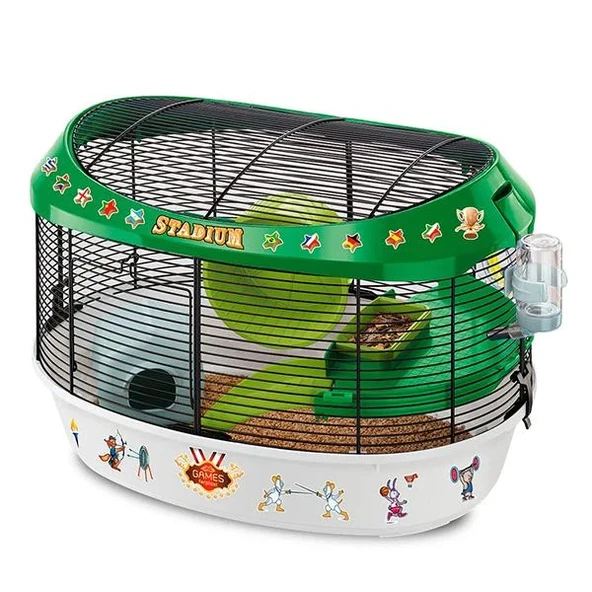Ferplast Stadium Hamster Kafesi Siyah 49x34x33Cm ürün görseli 1
