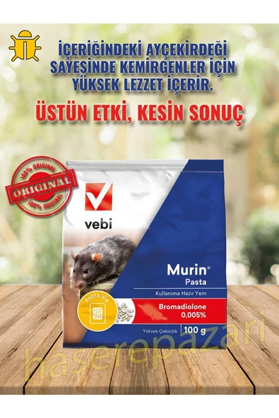 Murin Pasta Fare İlacı 100Gr - Resim 3