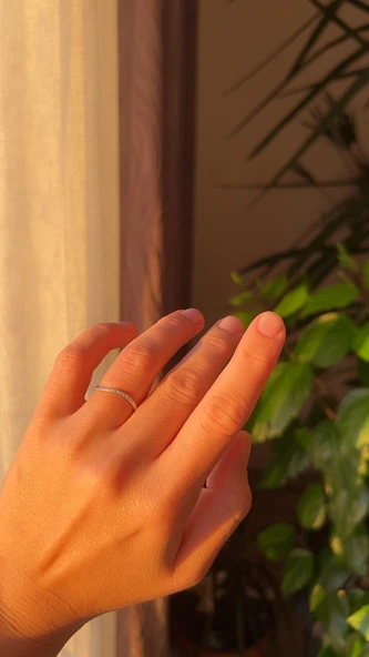 925 ayar gümüş yüzük taşlı 6 no - Resim 3