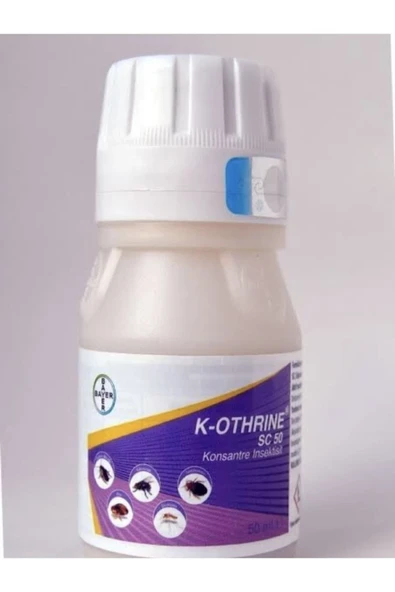 Bayer K Othrine Sc 50 Haşere Ilacı 2 Adet 50 ml Skt.2027 ürün görseli 1