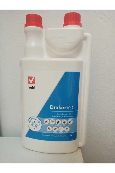 Draker 10.2 Cs Konsantre Haşere Böcek Öldürücü 1 Lt 2 Adet ürün görseli 1