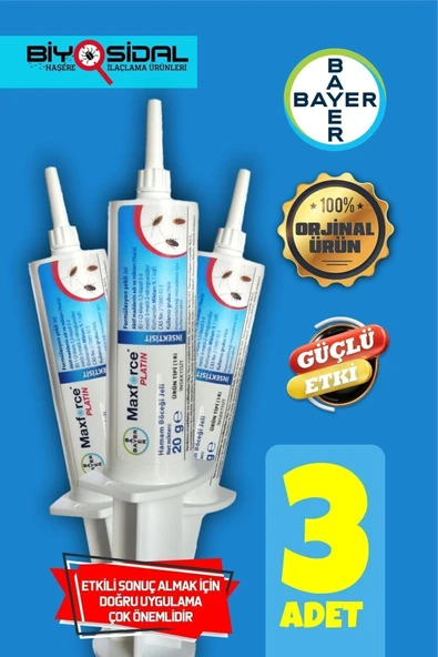 Maxforce Platin Hamamböceği Jeli 20gr X 3 Adet ( 2027 ) ürün görseli 1