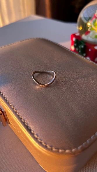 925 ayar gümüş yüzük taşlı 6 no - Resim 5