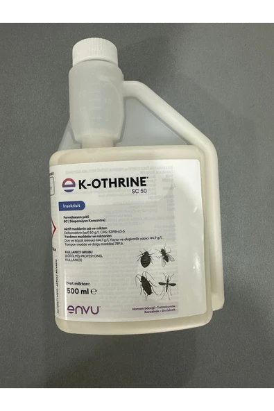 K-othrine Sc50 500 ml Yeni Ambalaj Haşere ilacı, Hamamböceği,Kene, Bit, Pire , Karasinek, Sivrisinek ürün görseli 1