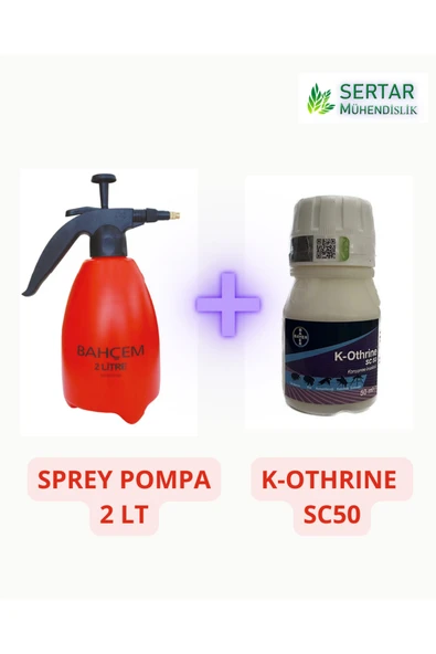 K Othrine Sc50 Konsantre Haşere İlacı 50 Ml +  2lt İlaçlama Pompası ürün görseli 1
