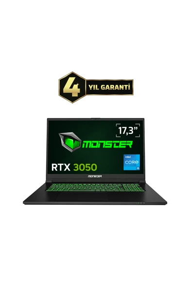 Abra A7 V15.3.7 Intel Core i5 13500H 8 GB RAM 500 GB SSD 6 GB RTX 3050 Windows 11 17,3  FHD 144 Hz ürün görseli 1