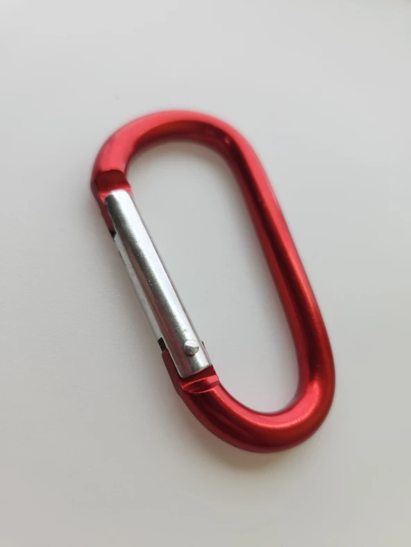 Alüminyum Kırmızı Karabina 8MM (5ADET) - Resim 2