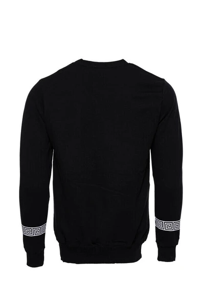 Siyah Taşlı Desenli Sweatshirt - Wessi - Resim 3