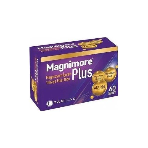 Magnimore Plus Magnezyum İçeren Takviye Edici Gıda 60 Tablet - Resim 2