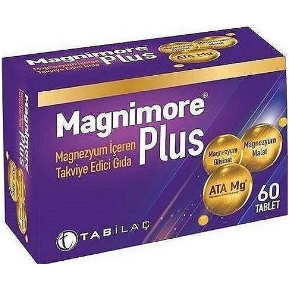 Magnimore Plus Magnezyum İçeren Takviye Edici Gıda 60 Tablet - Resim 3