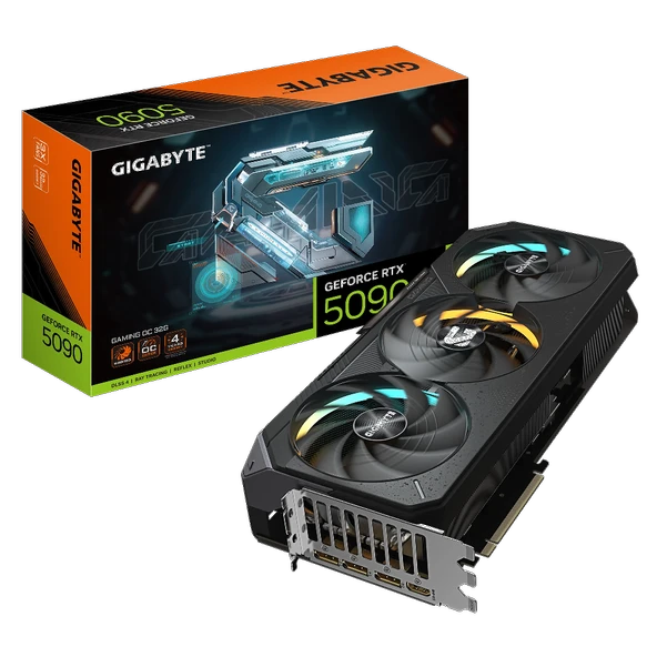 GIGABYTE GeForce RTX 5090 GAMING OC 32G GDDR7 DLSS 4 512 Bit Ekran Kartı GV-N5090GAMING OC-32GD ürün görseli 1