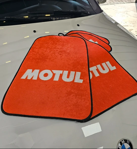 Motul Desenli Oto Paspas Leke Tutmaz Dekoratif Araç Paspası ürün görseli 1